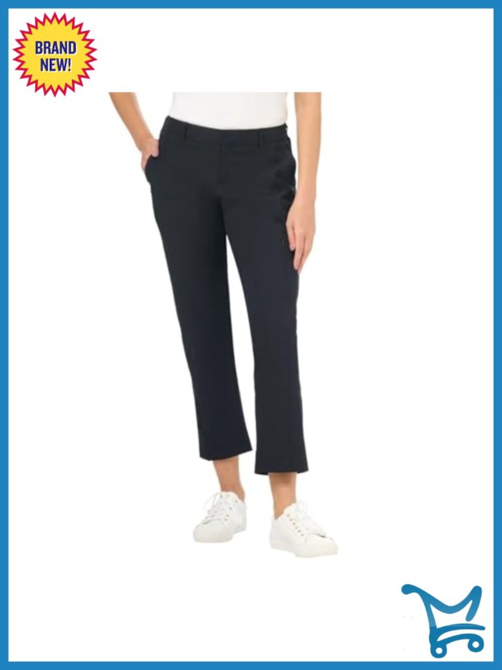 Kirkland Signature Women's Travel Pants Nylon Elastane Ankle Utility Pocket